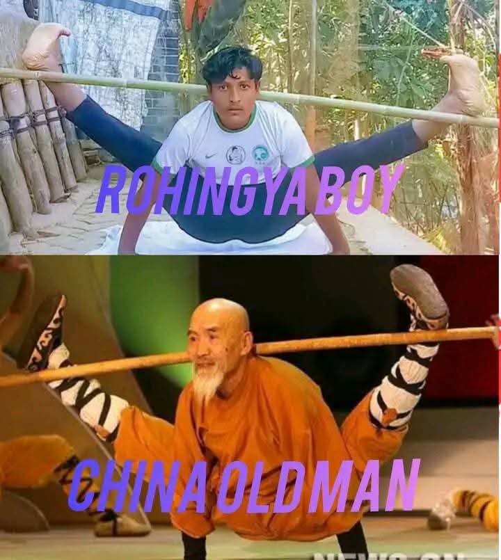Mohammed_Riaz07's tweet photo. The Rohingya boy is very strong and flexible. He shows great skill and works very hard. His talent is amazing and proves that practice and determination are important.😳👌

#Rohingya 
#Rohingyatalent 
#Rohingyaboy https://t.co/pnj8OXrvmA
