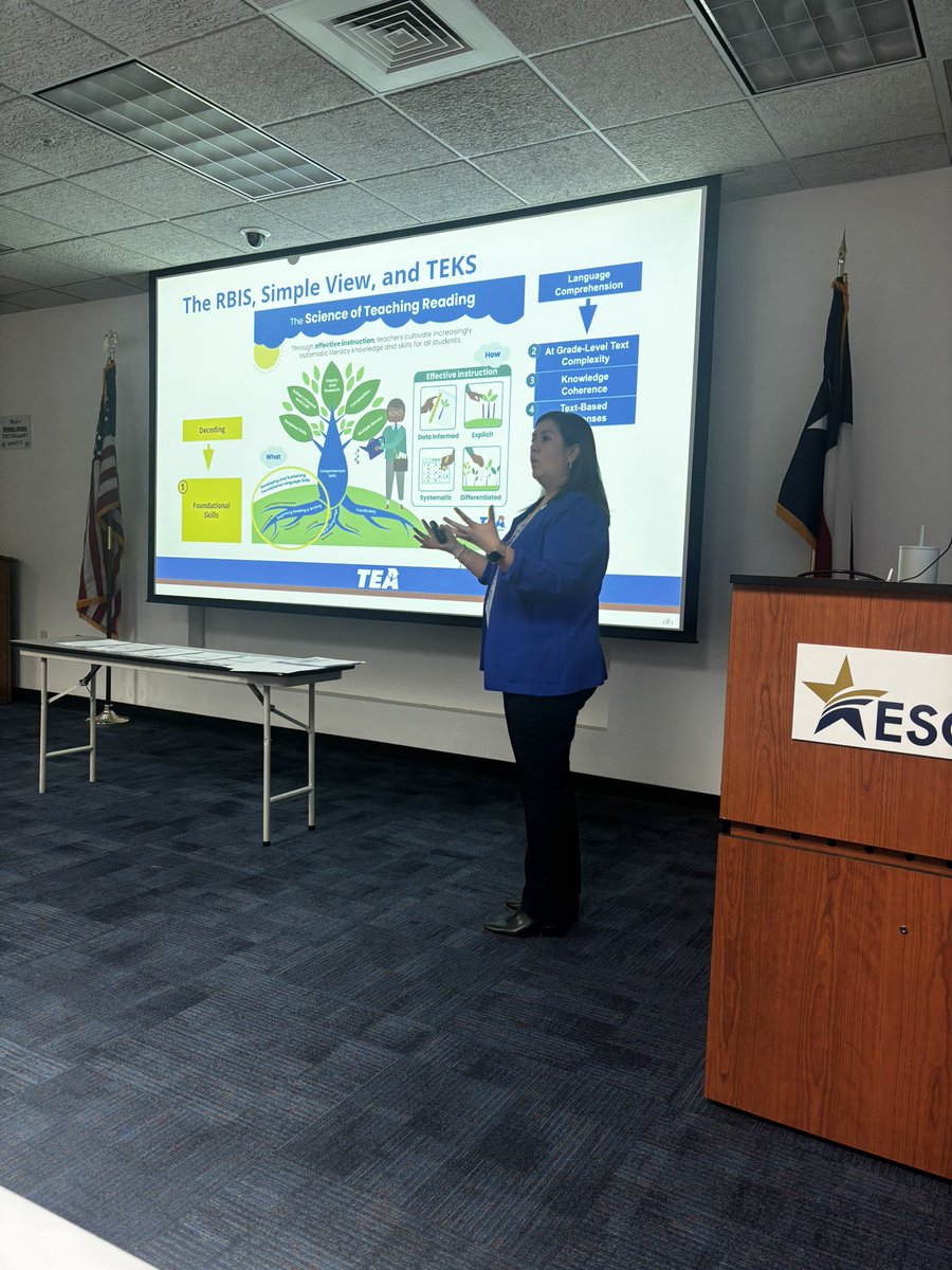 RamosMaestra's tweet image. Great training @ESCRegion19 on literacy small group instruction! 📚 We focused on Tier 1 w/ grade-level texts and using data to drive targeted skill instruction for Tier 2. Ensuring all students get what they need to grow! ⭐️ #DataDrivenTeaching @ddefalcons @CanutilloISD 🧡💙