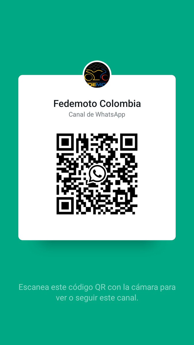 Sigue el canal de Fedemoto Colombia en WhatsApp: whatsapp.com/channel/0029Va…
