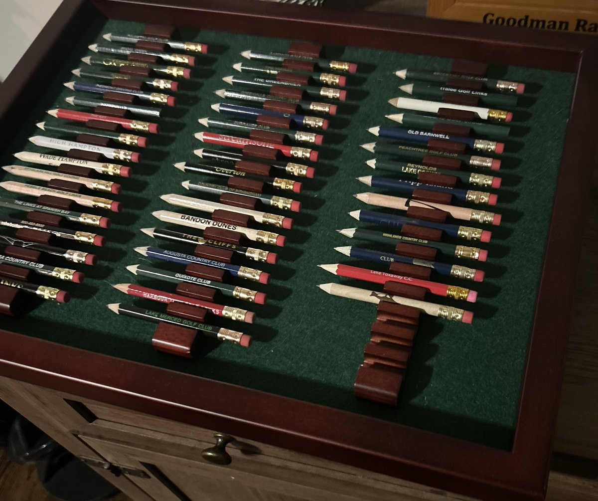 Mullikid's tweet photo. @ForePlayPod @RiggsBarstool @FrankieBorrelli @BarstoolTrent pencil collection almost complete! Need 3 more! https://t.co/LERp8gtway