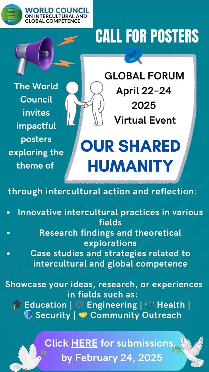 wcigcompetence's tweet photo. Cordially invited to share your experiences in our upcoming Global Forum.
Link for registration: https://t.co/FN4vnHAvez https://t.co/oltphnnNuk