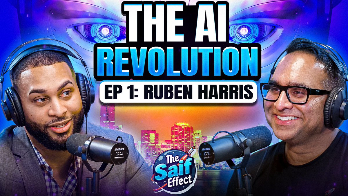 Saif Ishoof 3️⃣☕️5️⃣ (@saif305) on Twitter photo Excited to share that EP. 1 of “The Saif Effect” drops tomorrow 🚀
Grateful that <a href="/rubenharris/">Ruben Harris</a> is the 1st guest. Ruben’s a serial founder, YC alum and game changer.
I believe human connections spark ideas and ideas ignite change & sometimes magic happens when they collide 💥 Excited to share that EP. 1 of “The Saif Effect” drops tomorrow 🚀
Grateful that <a href="/rubenharris/">Ruben Harris</a> is the 1st guest. Ruben’s a serial founder, YC alum and game changer.
I believe human connections spark ideas and ideas ignite change & sometimes magic happens when they collide 💥