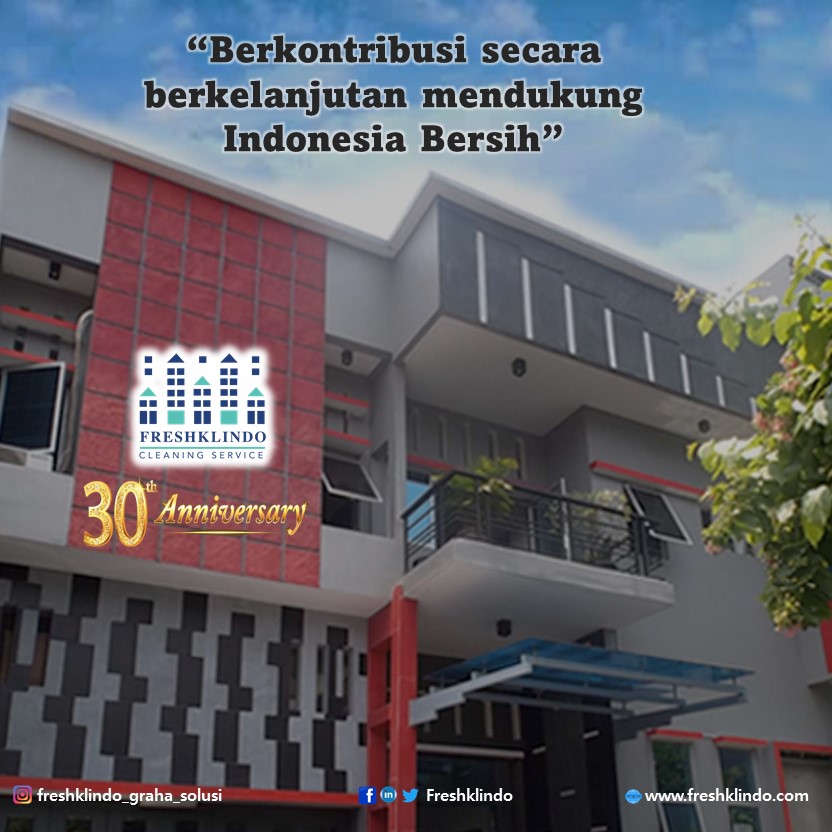 Freshklindo's tweet photo. Tak Terasa sudah 30 tahun kami telah berkarya dalam bidang penyedia jasa kebersihan. 
Semoga kami dapat terus berkarya serta menjadi perusahaan yang selalu berkontribusi positif bagi seluruh mitra dan klien. https://t.co/WfxLegAshR