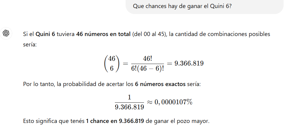 FedeAlonss's tweet photo. Cuales son las chances de ganarte el Quini 6?

Deberían poner esto en las puertas de las Loterias👇 https://t.co/9zDht6Ry1J