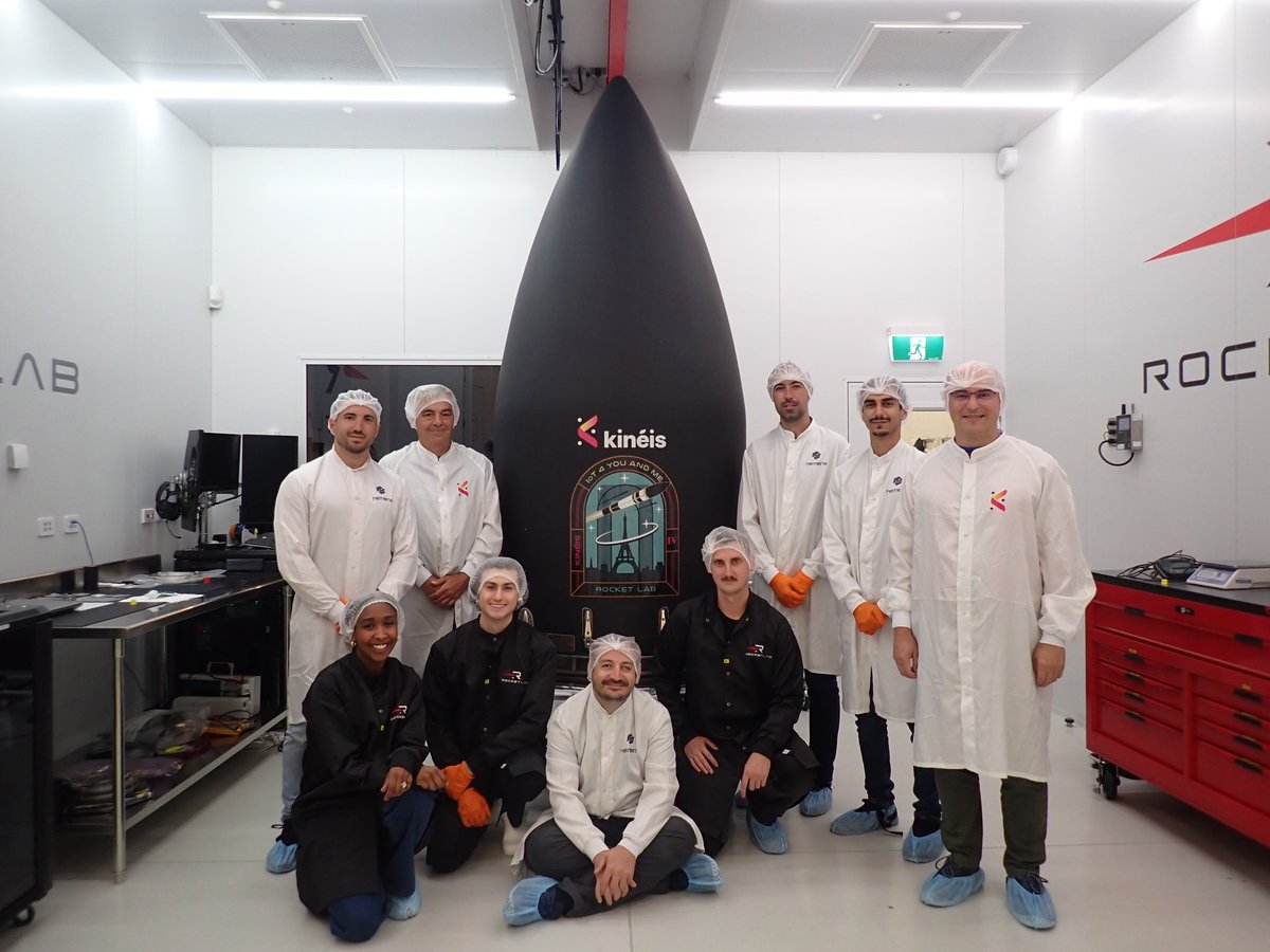 RocketLab's tweet photo. Launch is date set - let's go to space for @KineisIoT 🚀

⏰Target lift-off: 9:43 am, Feb 9th NZT (20:43 Feb 8th UTC)

🛰️Mission name: IoT 4 You and Me

🤝 Customer: @KineisIoT
 
🌏 Launch site: LC-1

💻Mission info: https://t.co/KaXeISJ1Ov https://t.co/iEH1abe7EZ