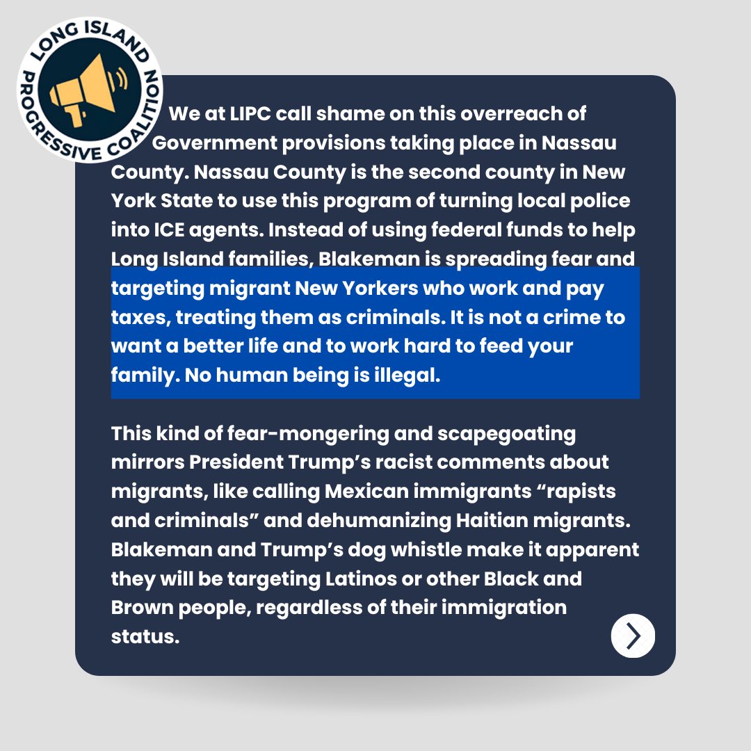 Long Island Progressive Coalition tweet media