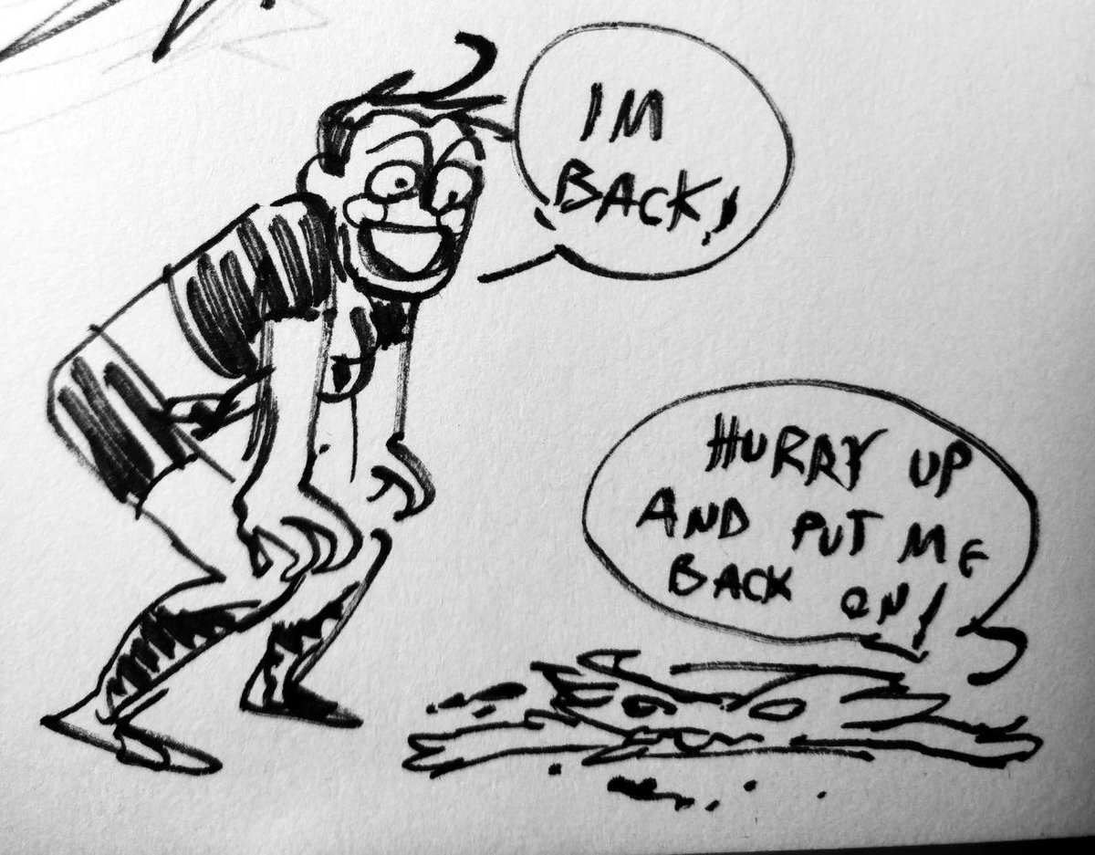 A superhero that hides inside a random guy. Her name is "Pop!".