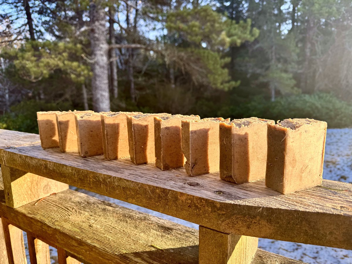Made my first ever soap today. Espresso, of course!