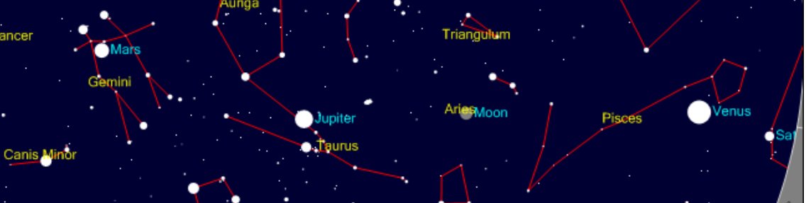 Jason1125000's tweet photo. the sky over north america is lovely tonight #paradeofplanets https://t.co/Vwvl4ZVjXB