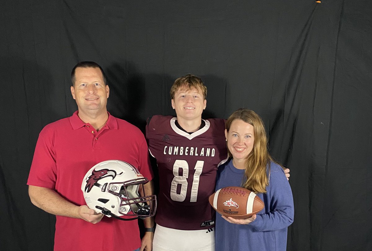 I had a great visit <a href="/CumberlandFB/">Cumberland University Football</a> today!
<a href="/LukeSheridanFB/">Luke Sheridan</a> <a href="/TimMathisCU/">Tim Mathis</a>