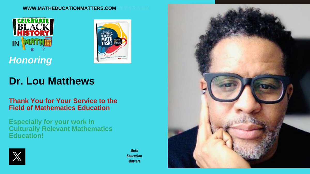 Honoring Dr. Lou Matthews! #HappyBlackHistoryMonth