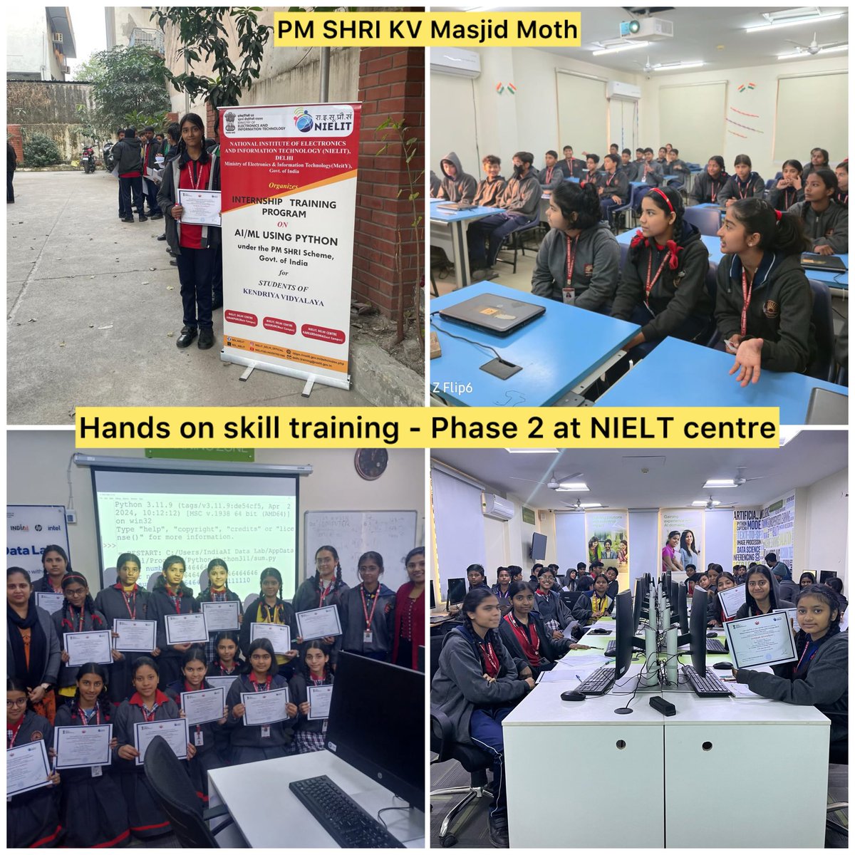 kvmasjidmoth's tweet image. Hands on skill training on artificial intelligence and Machine learning to students of Std 8 .
#PMSHRI 
#ProjectInnovation 
#NEP2020