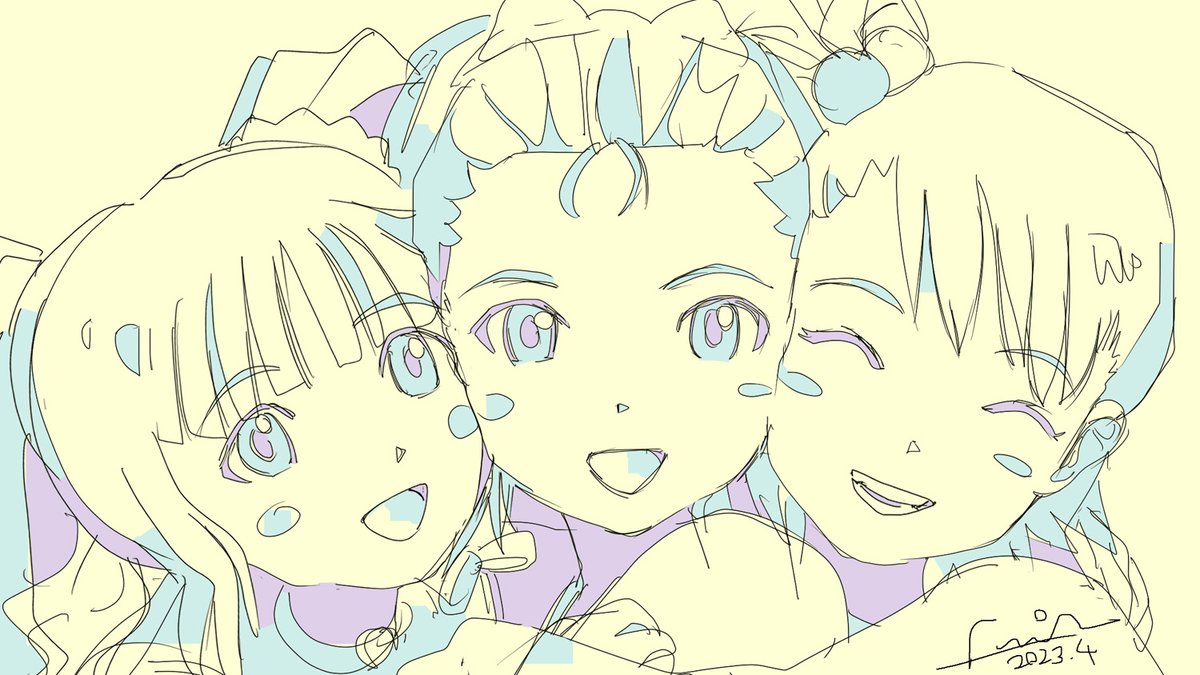 双海亜美 ,高槻やよい 「」|ふみえー/あっちからの人のイラスト