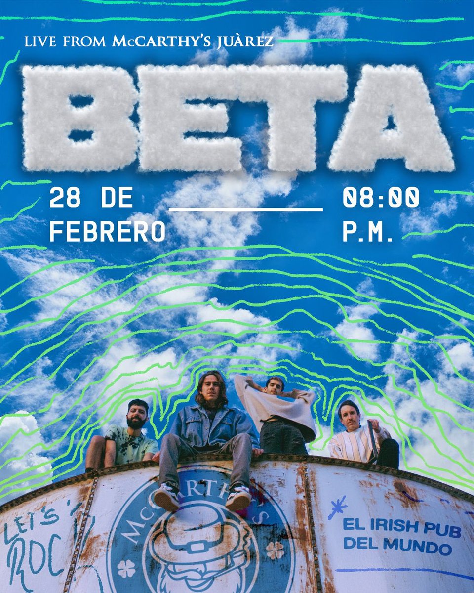 Show gratuito en Puebla, nos vemos en el <a href="/McCarthys_Offic/">McCarthy's Irish Pub</a> este 28 de febrero.
