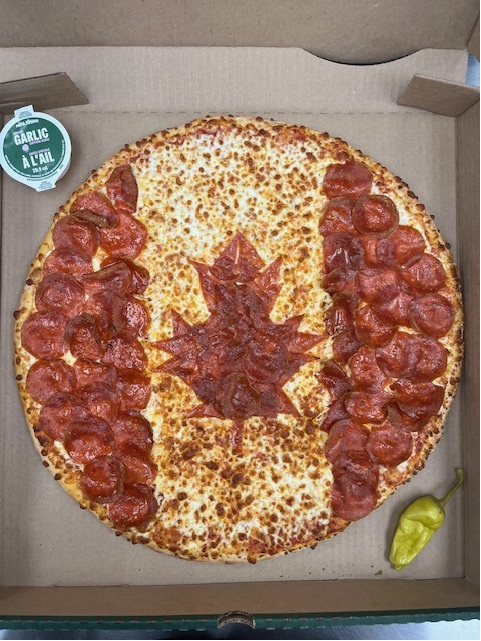 Asked our Team to show some Canadian Pride.... Not bad. I'd eat that!