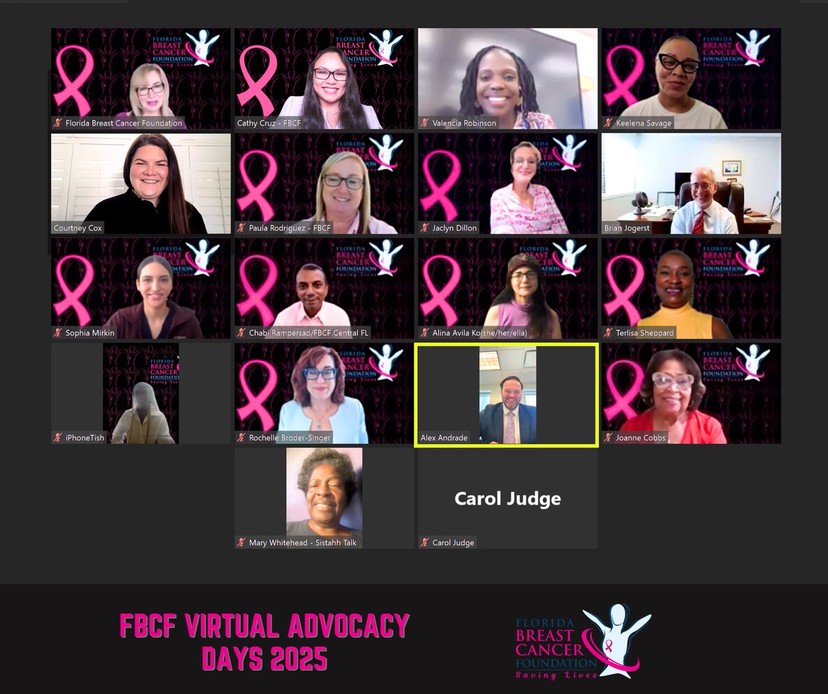 Thank you to Rep. @RAlexAndradeFLAlex for talking with our advocates today at #FBCFAdvocacyDays2025! We appreciate your time &amp; support of the $3 million in recurring funding needed for the #MaryBroganProgram. Your support will help women get the crucial screenings they need!