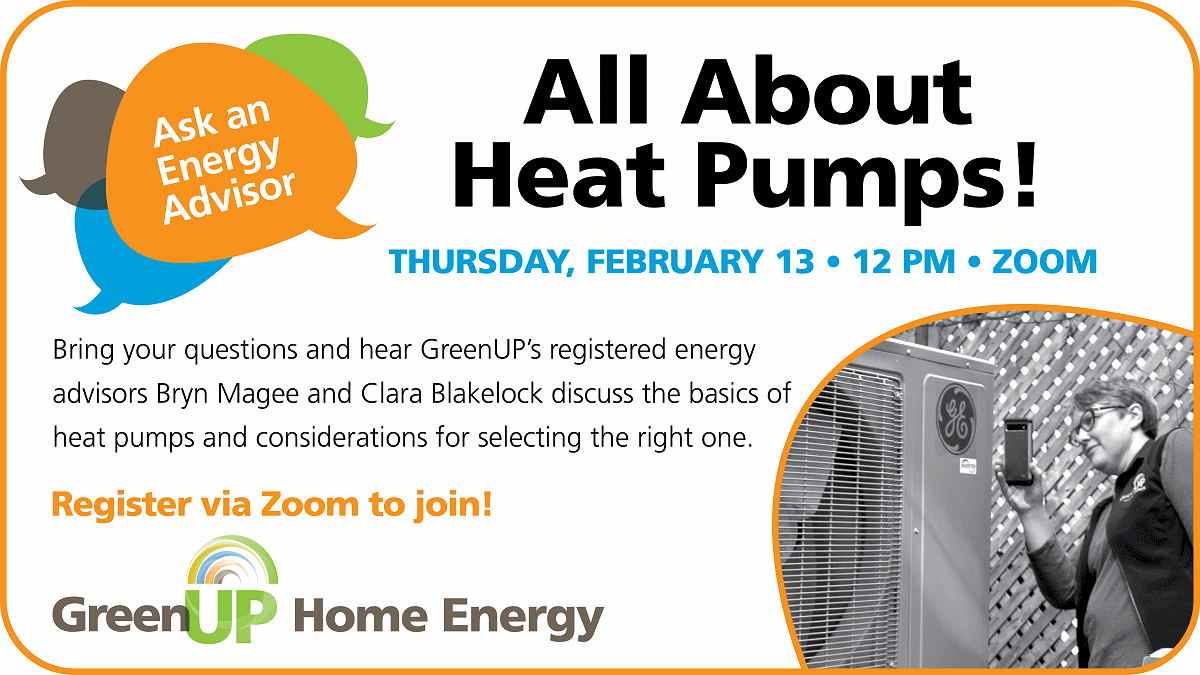 Great opportunity to learn about heat pumps and greener home heating (and cooling) from <a href="/ptbogreenup/">GreenUP</a> Feb 13

Our family went to a heat pump a couple of years ago and not only less Green House Gas emissions but cheaper too!
kawarthanow.com/2025/02/04/sel…