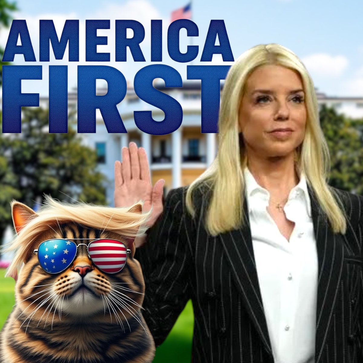 TrumpCatLeader's tweet photo. โCongratulations to our new Attorney General, @PamBondi ! ๐บ๐ธ๐ฅ A fearless fighter for justice and the rule of law. With President Trump and #TrumpCatLeader leading the way, America is back on track! ๐พ๐ช ๐#MAGA #Trump #PamBondi #Justice #AmericaFirst https://t.co/rtYoxOoedI