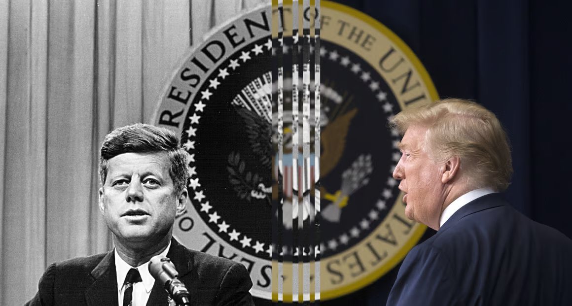 "In the coming days, we are going to make public remaining records related to the assassinations of President John F. Kennedy, his brother Robert Kennedy, as well as Dr. Martin Luther King Jr. and other topics of great public interest," Trump said. 

$JFK #jfkfiles $trump