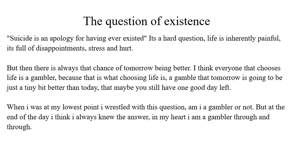 Max920066623741's tweet photo. Got a bit philosophical late at night, this was the result https://t.co/dKSKxHDl3i
