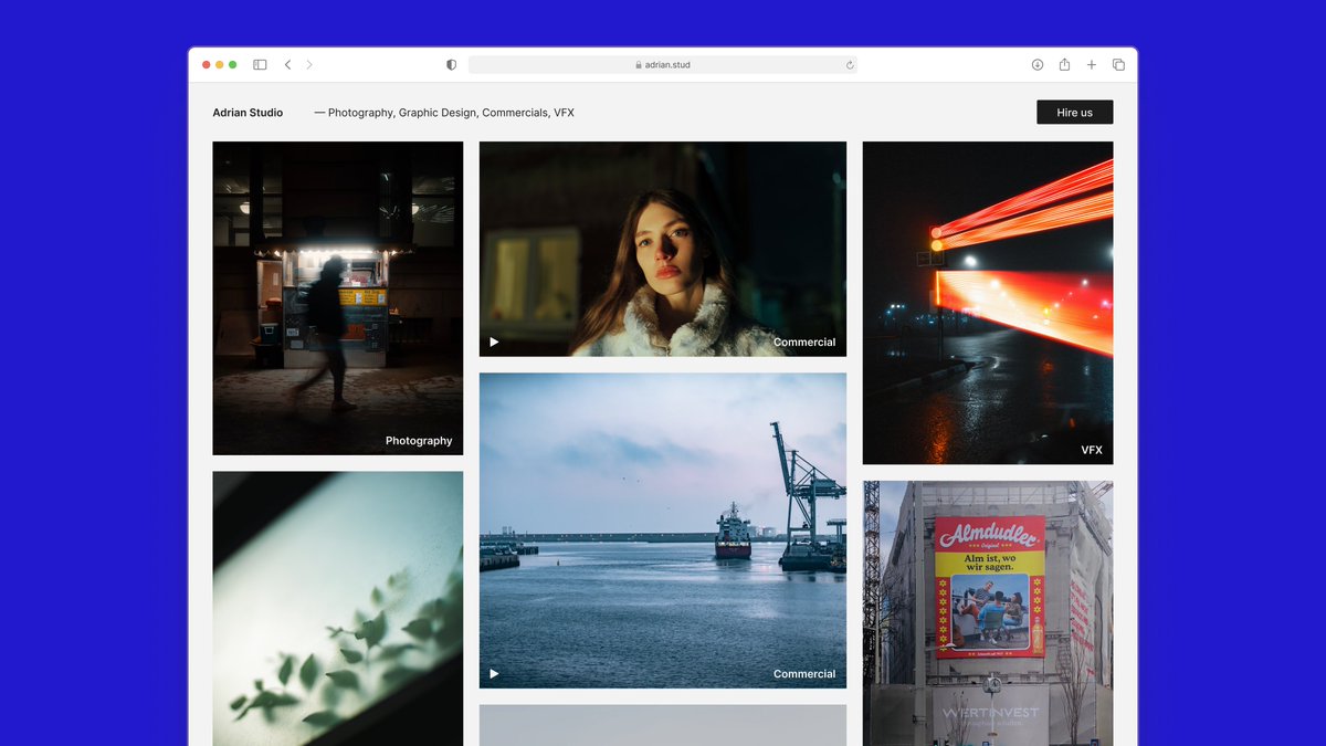 designsbynue's tweet image. One liner — a minimal portfolio
#designdaily #webdesign #portfolio #buildinpublic