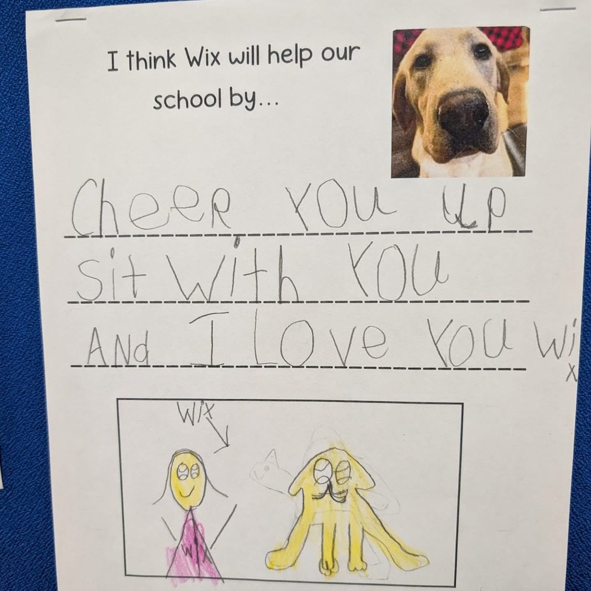 casseynmarshall's tweet photo. Mrs. Lopez’s first graders shared their predictions for how Wix will help us at @WixomEl! @WalledLkSchools #wearewlcsd https://t.co/aiycX5KQ9d