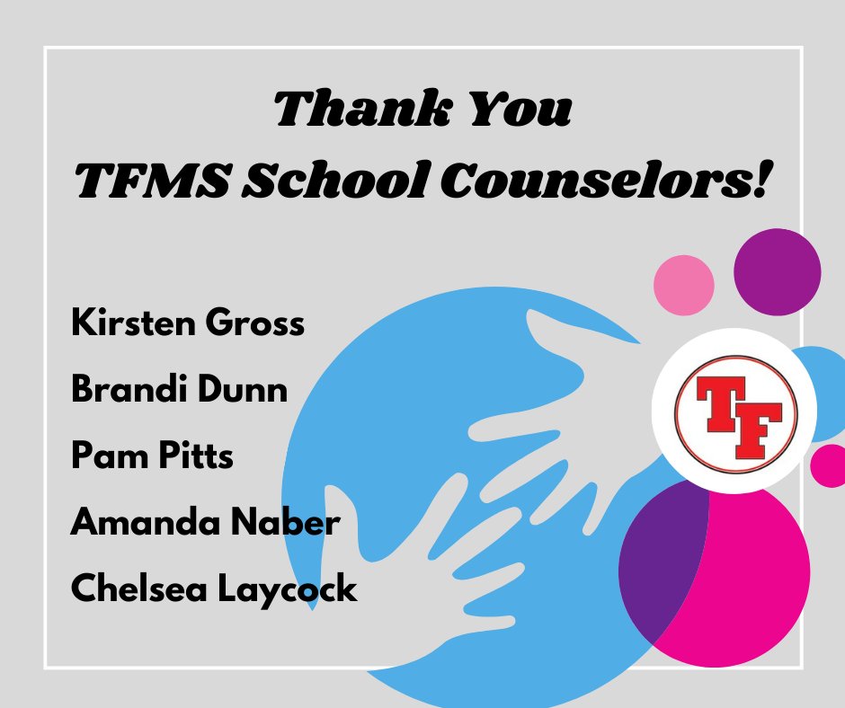 TFIndiansClub (@tfindiansclub) on Twitter photo This week is #NationalSchoolCounselingWeek. Join us in expressing a BIG thank you to our Turkey Foot Middle School Counselors and all they do for our students! <a href="/TFMS_Counselors/">TFMS_GuidanceOffice&YSC</a> <a href="/FootMiddle/">Turkey Foot Middle School</a> <a href="/TheKCSD/">Kenton County School District</a> This week is #NationalSchoolCounselingWeek. Join us in expressing a BIG thank you to our Turkey Foot Middle School Counselors and all they do for our students! <a href="/TFMS_Counselors/">TFMS_GuidanceOffice&YSC</a> <a href="/FootMiddle/">Turkey Foot Middle School</a> <a href="/TheKCSD/">Kenton County School District</a>