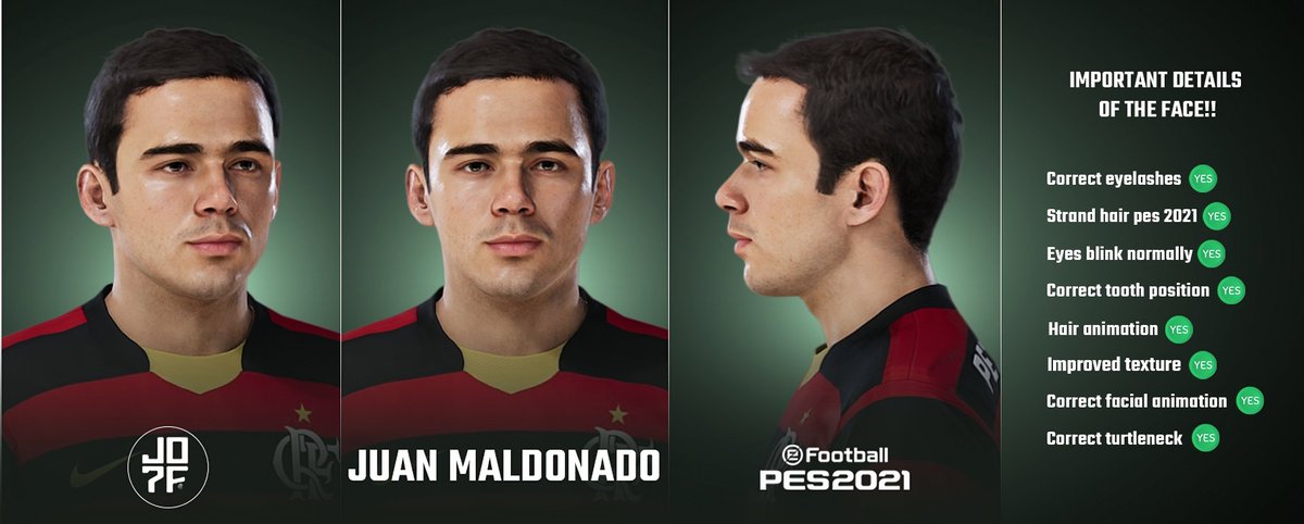Juan Maldonado - PES 2021 (PC MOD)    
-    
Become a subscriber and get the download released for this and other faces 
-    
Download: 
Option 1 - buymeacoffee.com/jo7facemakercl…
Option 2 - ko-fi.com/s/b9702e5133
-    
#eFootball #PES #PES2021 #eFootball2025 #FIFA #EAFC24 #EAFC25