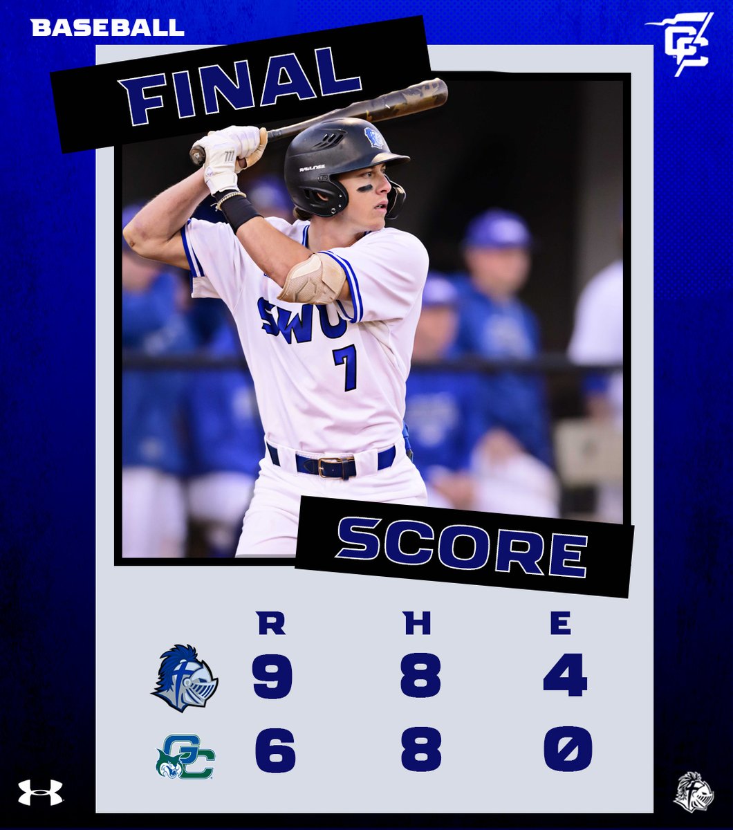 That's a win!

<a href="/SWUBaseball/">Southern Wesleyan Baseball</a> picks up their first win of the season as they take down Georgia College 9-6

Tristan Tillman (2) and Marty Grisso (1) each double

Grisso had 4 RBIs and Tillman stole 3 bases

Garrett Swink picked up the win, and Gage Shaver recorded the save