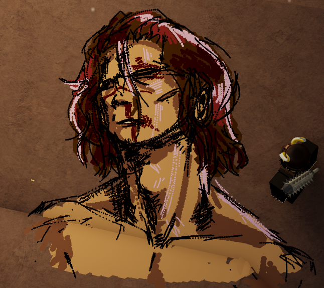 little doodle on spray paint (colours arent right but theres no undo option so i just left as is)