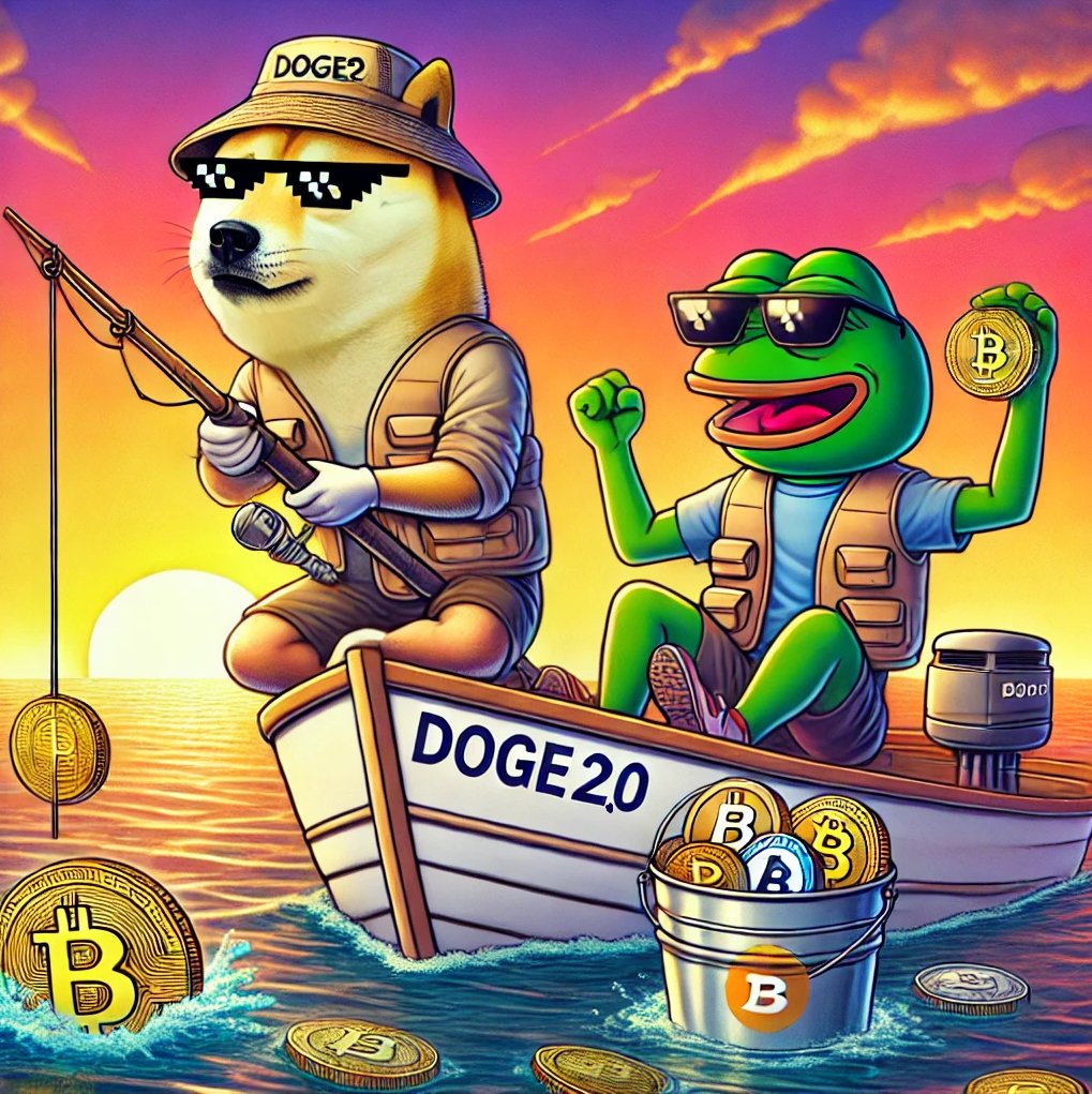 2Doge's tweet photo. 🎣🐶🐸 Doge and Pepe on the great crypto fishing trip with Doge2.0! 💰🚀The best opportunities don’t wait, have you cast your line, or will you let others reel in the big catch? 🔥💎 #Doge2point0 #ToTheMoon #memecoins #criptomonedas #altcoin #dogecoin #pepecoin #airdropcripto https://t.co/UsIOjCJjJN