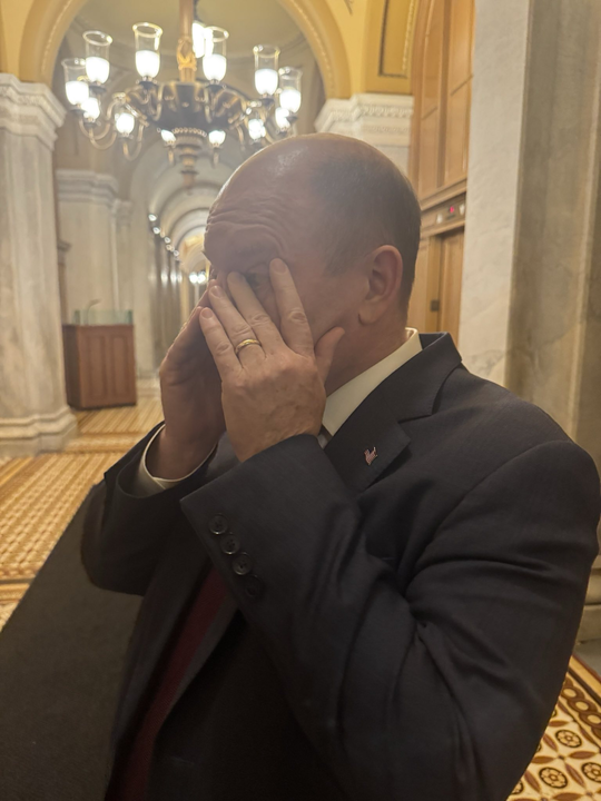 frankthorp's tweet image. Sen Chris Coons upon learning of Trump’s proposal for Gaza.
“You can report that I was speechless.”
Coons then said: “That’s insane. I can’t think of a place on earth that would welcome American troops less and where any positive outcome is less likely."