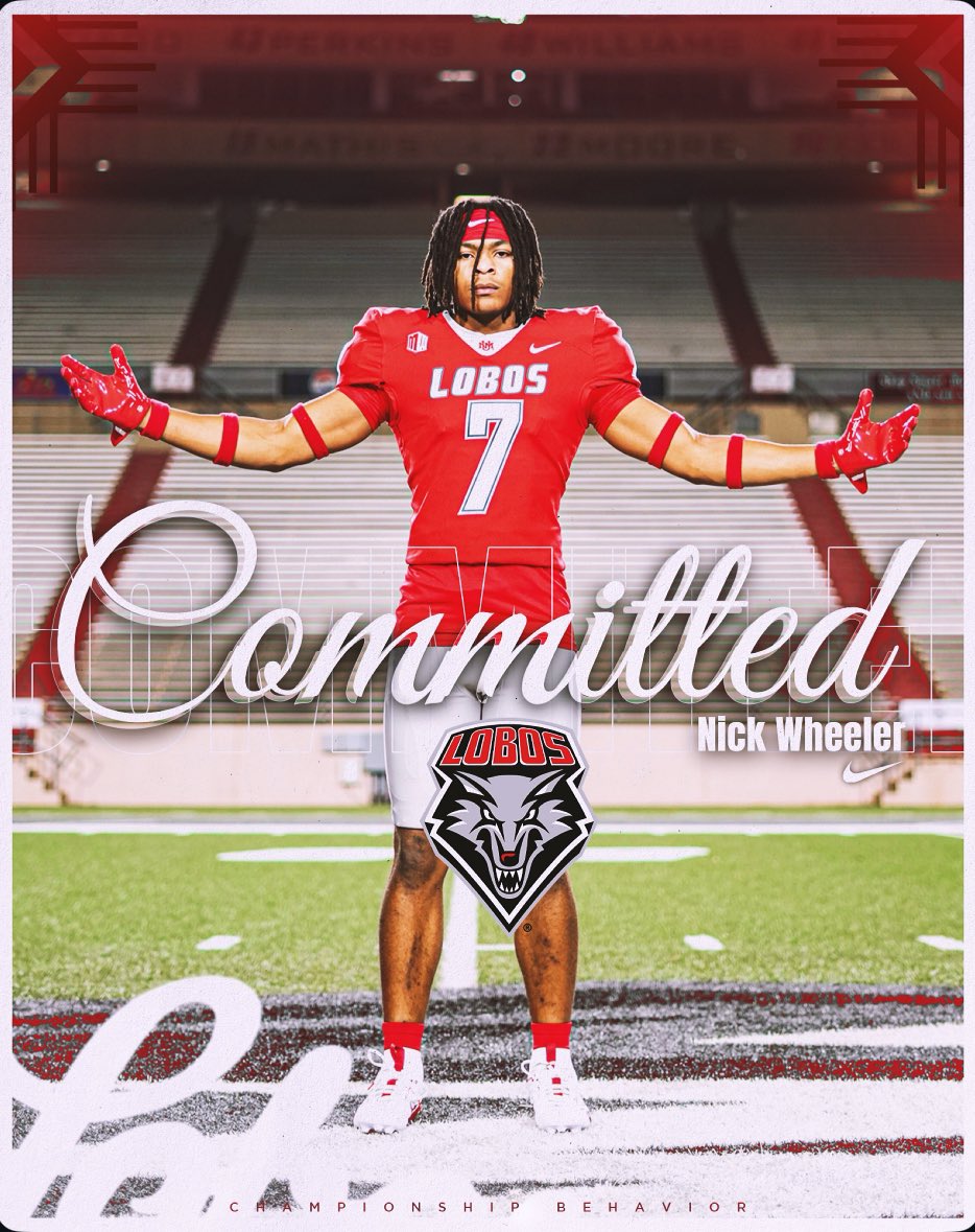 Nick Wheeler (@nick_wheelerr8) on Twitter photo 100% COMMITTED!! Let’s Work!!! <a href="/UNMLoboFB/">New Mexico Football</a> <a href="/Coach_Eck/">Jason Eck</a> <a href="/CoachBignell/">Clay Bignell</a> <a href="/CoachDaPrato/">𝑪𝒐𝒂𝒄𝒉 𝑫𝒂𝒏𝒊𝒆𝒍 𝑫𝒂 𝑷𝒓𝒂𝒕𝒐 🐺</a> <a href="/coachnovakov/">Coach Novakov</a> <a href="/RecruitParish/">RecruitParish</a> 100% COMMITTED!! Let’s Work!!! <a href="/UNMLoboFB/">New Mexico Football</a> <a href="/Coach_Eck/">Jason Eck</a> <a href="/CoachBignell/">Clay Bignell</a> <a href="/CoachDaPrato/">𝑪𝒐𝒂𝒄𝒉 𝑫𝒂𝒏𝒊𝒆𝒍 𝑫𝒂 𝑷𝒓𝒂𝒕𝒐 🐺</a> <a href="/coachnovakov/">Coach Novakov</a> <a href="/RecruitParish/">RecruitParish</a>