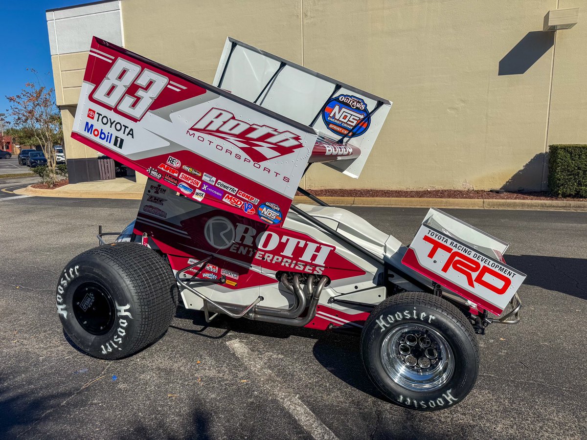 ’Twas the night before opener, and all through the track, not an engine was rumbling, the trailer was packed. The wrenches were hung, the helmets at rest, as Buddy and the team dreamed big of their Outlaws test…

We can’t wait to get going tomorrow!