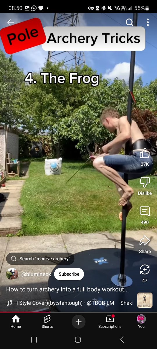 ITS THE POLE DANCING ARCHER WTF