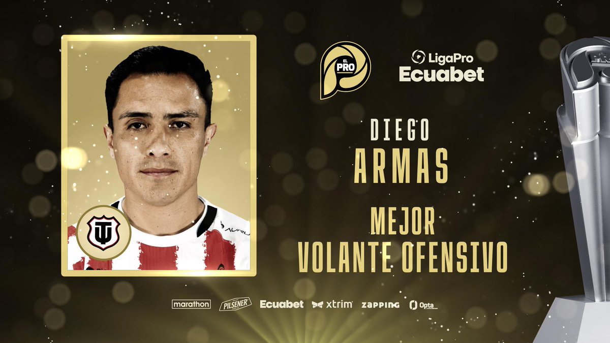 📍El mejor volante ofensivo de la LigaPro Ecuabet de la temporada 2024 es Diego Armas <a href="/TecnicoUOficial/">TécnicoUniversitario</a> 🔥

#LigaProEcuabet #ElPro #LaNocheDeLosMejores🇪🇨💯