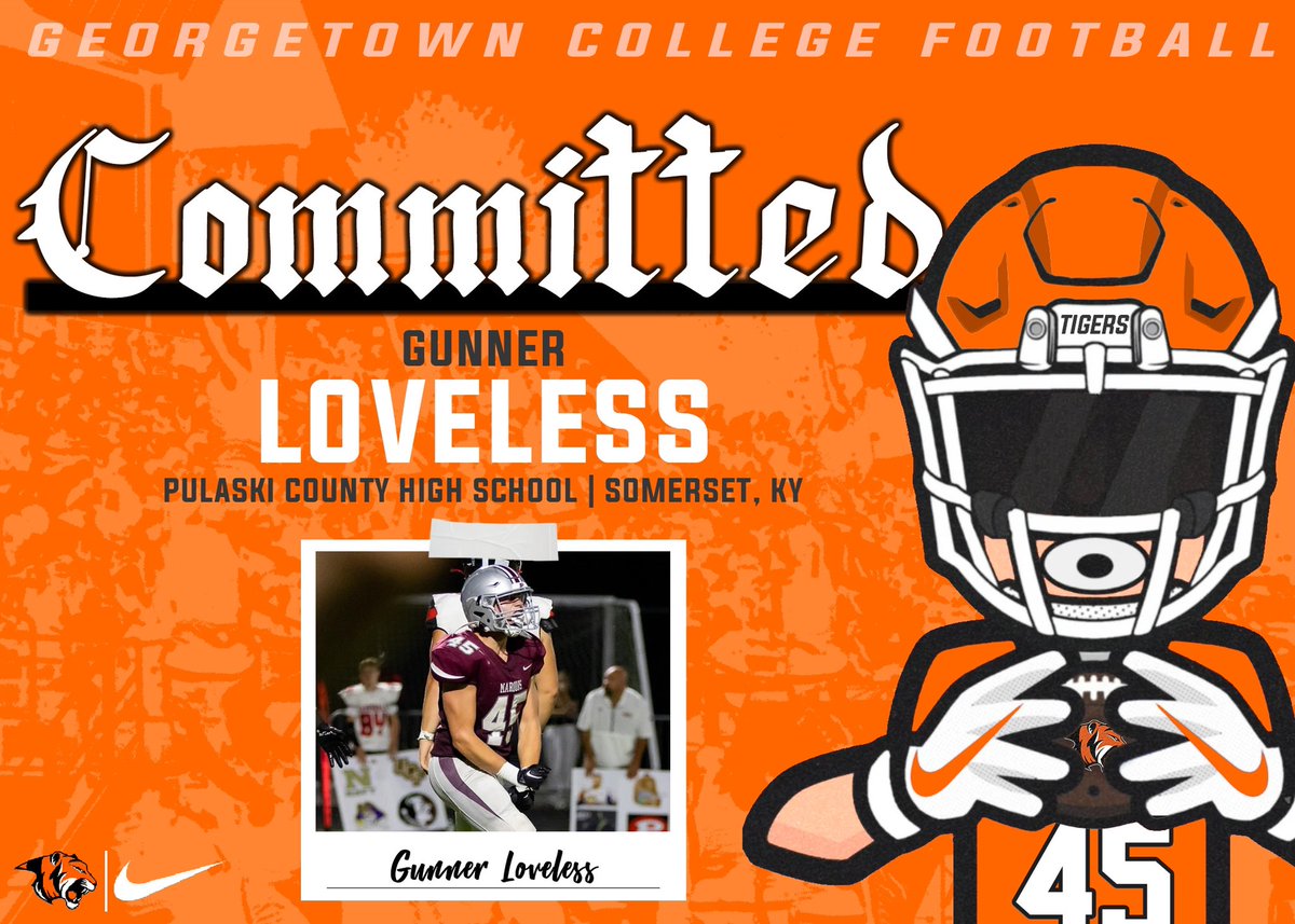 Gunner Loveless (@lovelessgunner) on Twitter photo I will be signing my letter of Intent Thursday the 6th at 3:30 in Pchs cafeteria. I would love for everybody to show up!
<a href="/PCHSFB/">Pulaski County Maroons Football</a> <a href="/Gtown_Football/">Georgetown College Football</a> I will be signing my letter of Intent Thursday the 6th at 3:30 in Pchs cafeteria. I would love for everybody to show up!
<a href="/PCHSFB/">Pulaski County Maroons Football</a> <a href="/Gtown_Football/">Georgetown College Football</a>