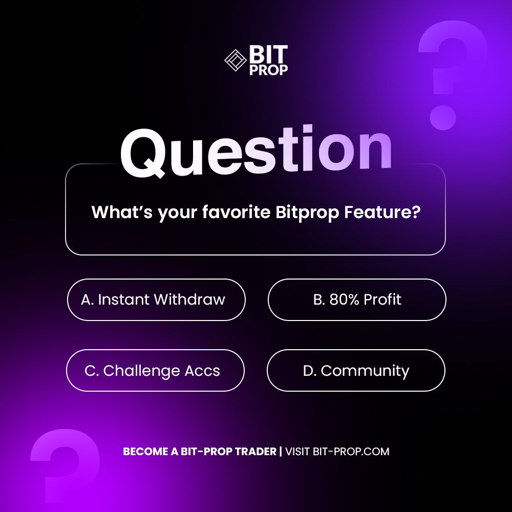 bitprop_ph's tweet photo. What's your favorite Bitprop feature?

🔗 https://t.co/hd6kWvFMRb

#PropTradingInsights #forex #forextrading #crypto #cryptocurrency #btc #bitprop #propfirm #proptrader https://t.co/1f2b4a500U