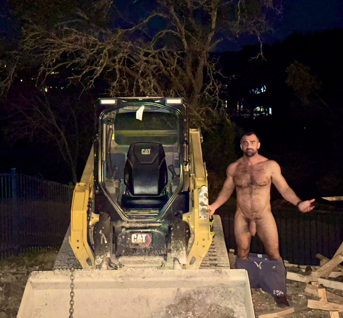 Getting my hands dirty.