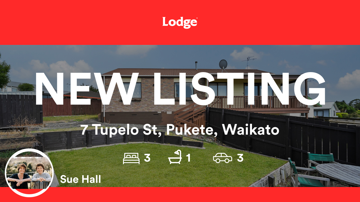 suehallhamilton's tweet photo. 🛌 3 🛀 1 🚘 3
📍 7 Tupelo St, Pukete, Waikato

My latest listing on RateMyAgent.
Individual Salesperson 10006461
https://t.co/N5Er2Bgqlh

...
#ratemyagent #realestate #teamsuehall #sueanddonna #Lodge_Real_Estate_Hamilton_City_Lodge_Real_Estate_Ltd_ https://t.co/8mfft5Eyab