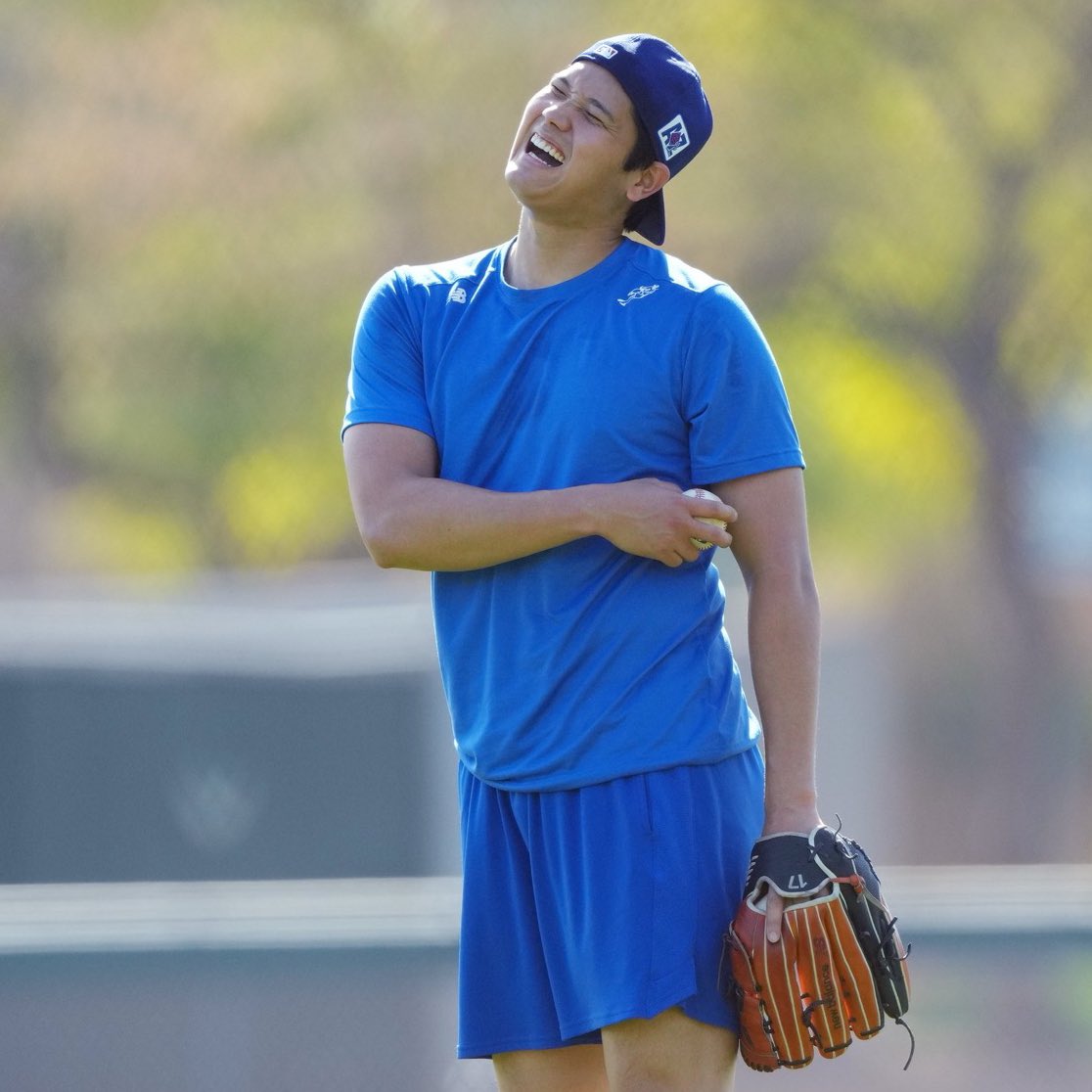 shoheisaveus's tweet photo. His smile because baseball is back ⚾️ https://t.co/6DL6e7uveC