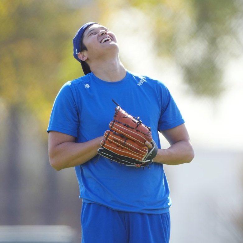 shoheisaveus's tweet photo. His smile because baseball is back ⚾️ https://t.co/6DL6e7uveC