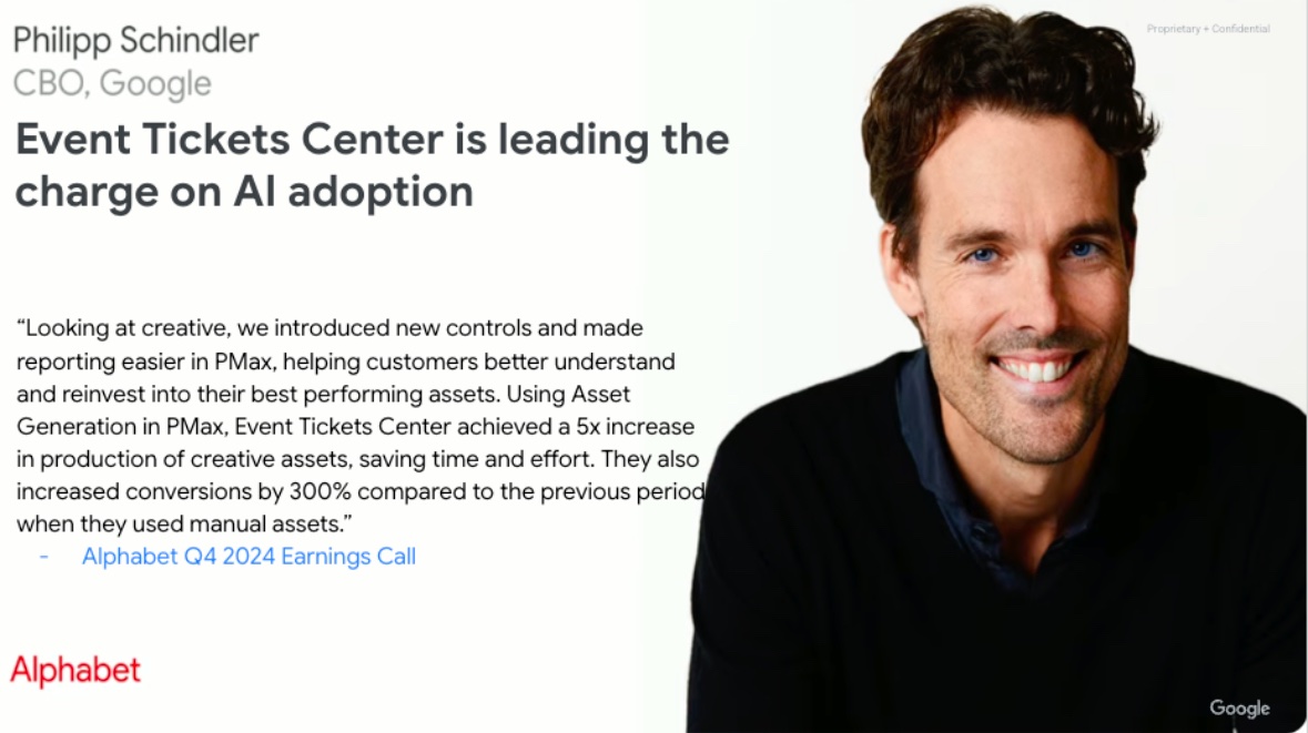 One perk of following Google’s advice is getting your company featured in their earnings call