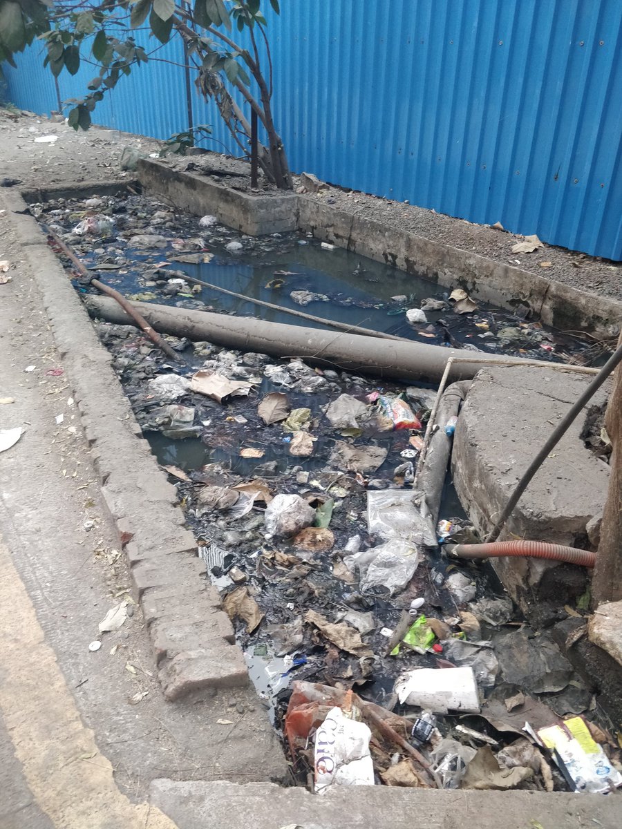 mohitmathur's tweet photo. @TMCaTweetAway  after four days also no action taken to clean. @mieknathshinde  pls help us. This is Ram Mandir Road, Kasarvadavli, opposite Cosmos Blossom. https://t.co/1sZrO8UaKW