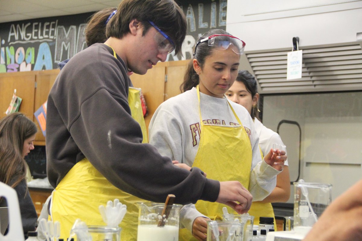 CavsConnect's tweet photo. Today, Mr. Molina’s IB Biology 1 class participated in an enzyme lab in which they tested different solutions for their glucose concentration.

#gables #gocavs #YourBestChoiceMDCPS https://t.co/U7CTl8N5Ph