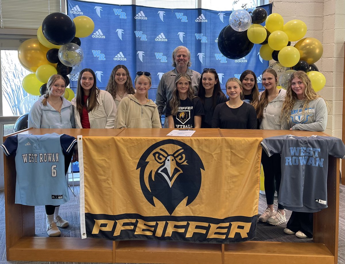 So proud of our EA!!! She signed to continue her softball career at Pfeiffer. She has had an awesome career at West and we are excited to see her in college! Way to go, EA!!! <a href="/EA_Nance25/">EA Nance</a>
