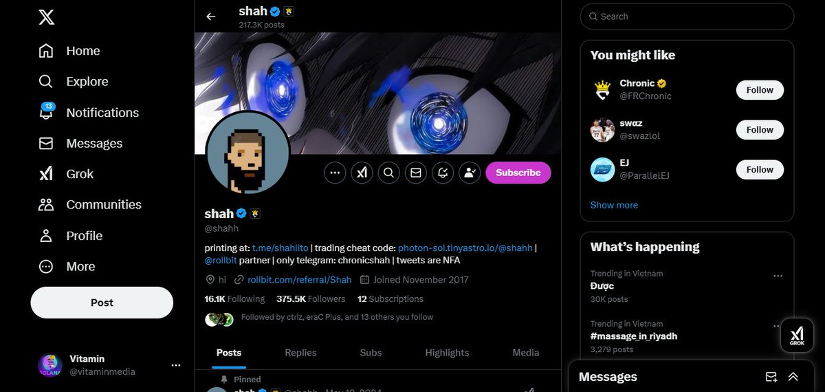 vitaminmedia's tweet photo. @shahh @0xBossman Appreciate and respect the great work and sharing from @shahh and @0xBossman ♥️🤝🏼 Amazing collab
@MinhTue24 https://t.co/vSJ6j3wb93