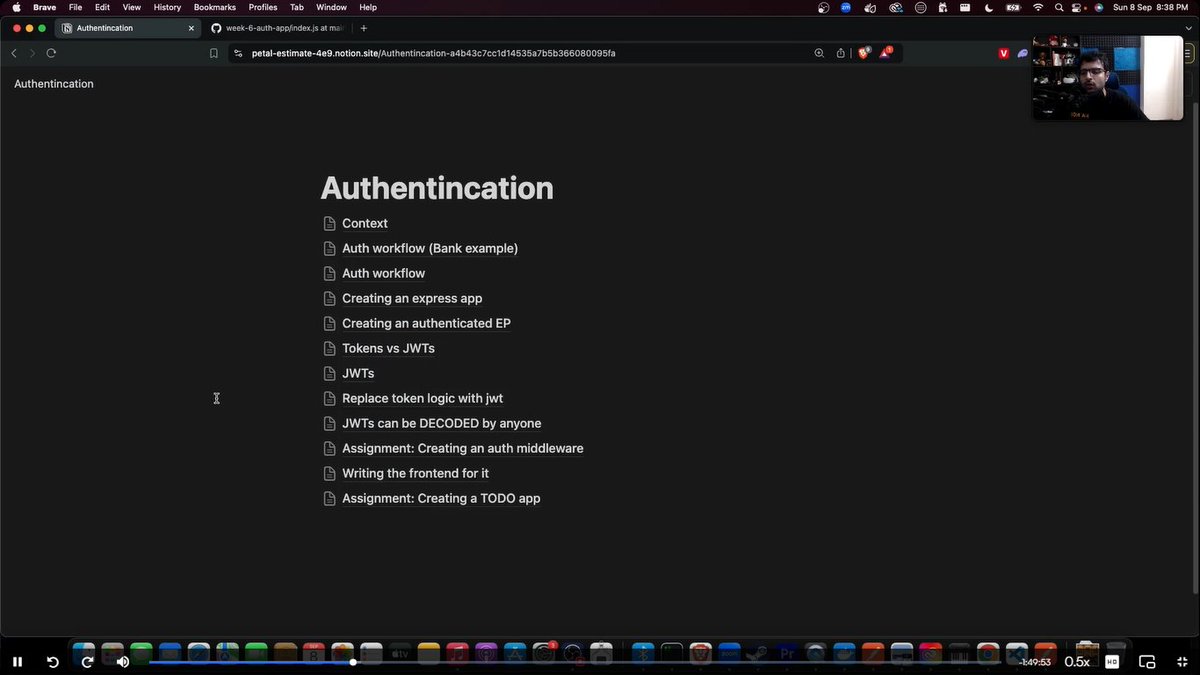 #Day 7
- Week 6 ✅
- Tokens vs JWTs
- Authentication
- try and catch