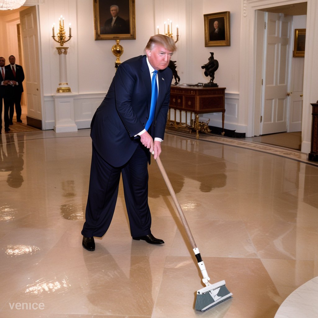 1ReIncarnator's tweet photo. Trumps cleaning house!!  😜#trump #ElonMusk #WhiteHouse https://t.co/NgujnQ7Usn