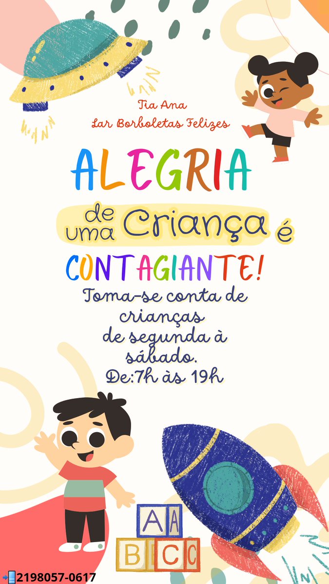 CarolSalcedo20's tweet photo. Toma-se conta de crianças de 2 a 10 anos. 

São Cristóvão RJ 
Para mais informações sobre chamar no mensseger ou no meu WhatsApp: 2198057-0617 https://t.co/5oAZrNyJWZ